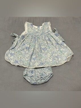 Light blue floral dress with bloomers